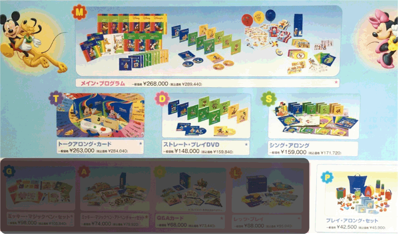 正規】DWE ディズニー英語システム ミッキーパッケージ虹色の紙 - 知育玩具